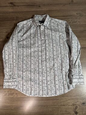 JhaneBarnes Men’s Classic Fit Button Down Long Sleeve Shirt Large